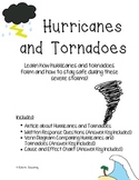 Hurricane and Tornado Reading Comprehension