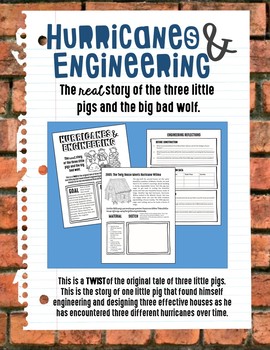 Preview of Hurricanes & Engineering: The Real Three Little Pigs Tale