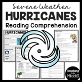 Hurricanes Informational Reading Comprehension Worksheet S