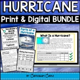 Hurricanes Natural Disasters Print & Digital Activities BUNDLE