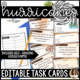 Hurricanes Task Cards Editable and Google Forms™ - Extreme
