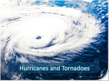 Preview of Hurricanes and Tornadoes Power Point lesson and quiz