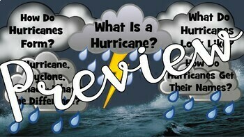 Preview of Hurricanes for Kids YouTube Video Links Collection Google Slides Presentation