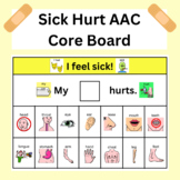 Hurt Sick Body Parts Core Board AAC Non-Verbal Limited Ver