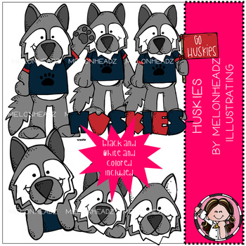 Preview of Huskies clip art - Combo Pack - by Melonheadz