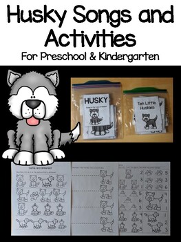 Preview of Husky Activities and Songs for Preschool