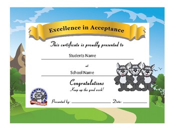 Preview of Husky Award Certificates -Behavior