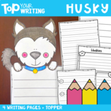 Husky Writing Craft Topper