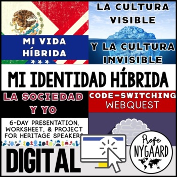 Preview of Hybrid Identity Unit for Heritage Speakers - Mi identidad híbrida
