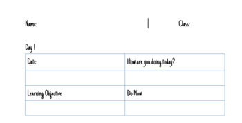 Preview of Hybrid Learning 3 Day Do Now Worksheet!!
