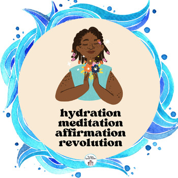 Preview of Hydration. Meditation. Affirmation. Revolution (ENG-SPAN) png files instant down