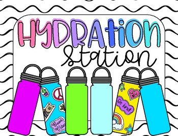 Preview of Hydration Station Poster: Water Bottle Station