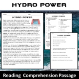 Hydro Power Reading Comprehension Passage and Questions - PDF