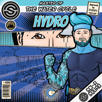Preview of Hydro - Water Cycle Science Superhero Activities & Printables - Sci-Fi Squad