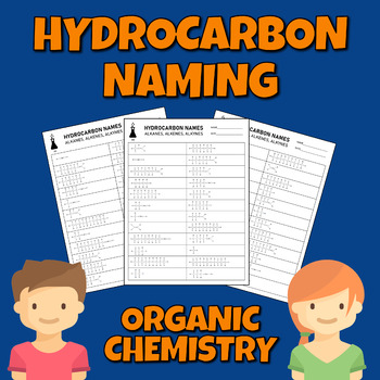 Preview of Hydrocarbon Naming Organic Chemistry Worksheet