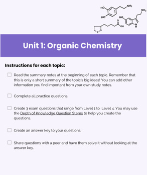 Preview of Organic Chemistry - Hydrocarbons Workbook