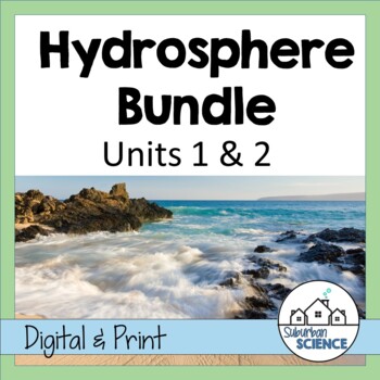 Preview of Hydrosphere Bundle- Water Cycle, Groundwater, Marine Biomes, Water Pollution