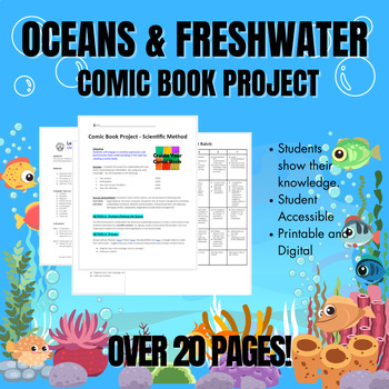 Preview of Hydrosphere:  Oceans & Freshwater Comic Book Project:  Grades 6-12