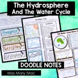 Hydrosphere and Water Cycle - Doodle Notes