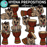 Hyena Preposition Clipart | Safari and Zoo Clip Art | Spee