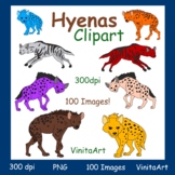 Hyenas clipart, 100 Images, Commercial use!