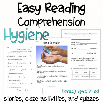 Preview of Hygiene - Easy Reading Comprehension for Special Education