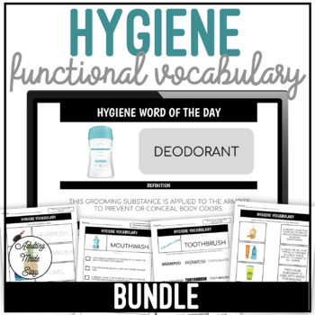 Preview of Hygiene Functional Vocabulary BUNDLE