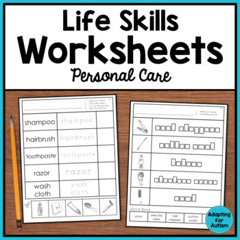 hygiene worksheets for special education teaching resources tpt