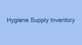 Hygiene Product Inventory 