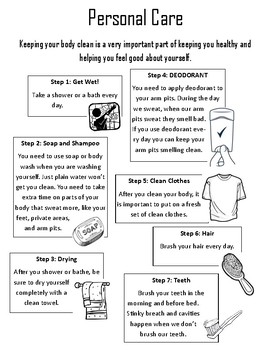 Preview of Hygiene & Self Care for Kids