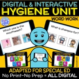 Hygiene UNIT- Interactive PDFs for Word Work in Special Ed