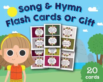 Preview of Hymn Card Collectionof 10 Song Cards, Christian Gift or Flash Card