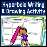 Hyperbole Activities: Write & Draw Hyperbole Worksheets | 