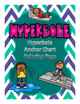 Preview of Hyperbole Anchor Chart Coloring Page