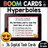 Hyperbole BOOM CARDS Task Cards Figurative Language Digita