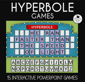 Preview of Hyperbole Games - Examples of Hyperbole in Sentences - 15 PowerPoint Games