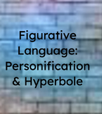 Hyperbole & Personification Easel Lesson And Kahoot Bundle