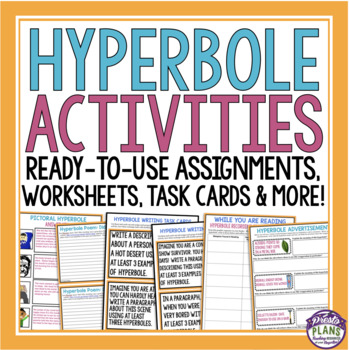 Preview of Hyperbole Activities and Assignments - Literary Devices and Figurative Language