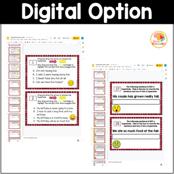 hyperbole activities hyperbole worksheets and task cards tpt