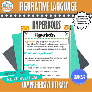 Preview of Hyperboles | Grade 5 and 6 | New Ontario Language Curriculum 2023