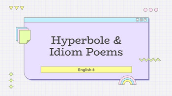 Preview of Hyperboles & Idioms in Poetry