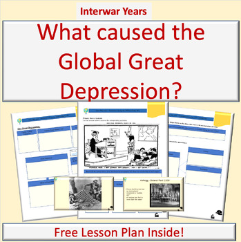 Preview of Great Depression Lesson Plan | Inner-war Years | Hyperinflation | 1920's economy