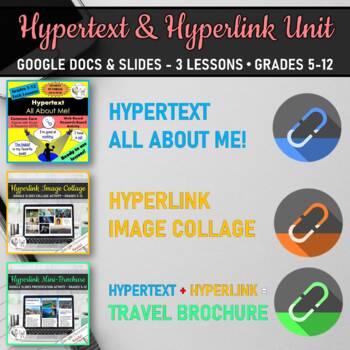 Preview of Tech Lessons - Hypertext Hyperlink UNIT BUNDLE