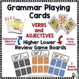 Grammar Playing Cards and Higher Lower Game