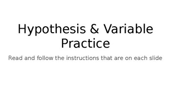 Preview of Hypotheses & Variables