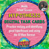 Hypotheses in the Scientific Method Digital Task Cards on 