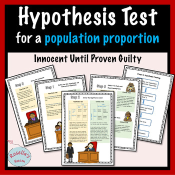 Preview of Hypothesis Test for a Population Proportion - Analogy to a Criminal Trial