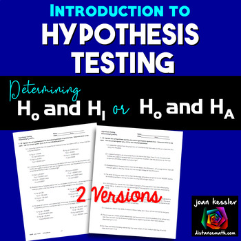 Preview of Hypothesis Tests Introduction Statistics