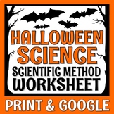 October Halloween Science Scientific Method Hypothesis Variables