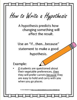 hypothesis examples 4th grade